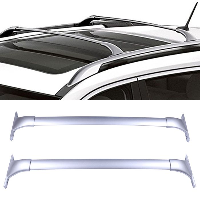 For 2014-2019 Nissan Rogue Roof Rack Cross Bars luggage Carrier Cargo Silver 2Pcs 
