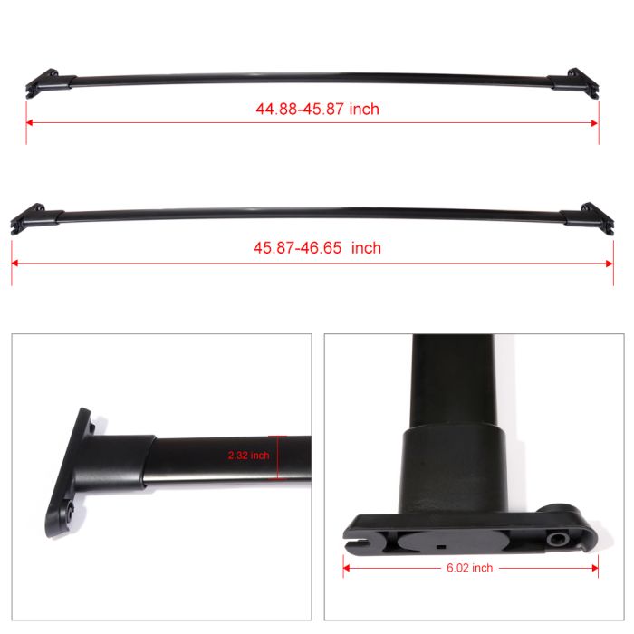 For Ford Explorer 2011-2015 Roof Rack Cross Bars Oe Style Pair Luggage Cargo Carrier 2Pcs