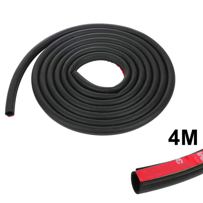 Big 4M 160'' D-shape Protector Car Door Window Hollow Rubber Seal Weather Strip