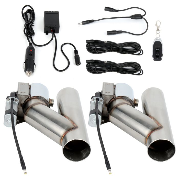 2.5" I-Type Electric Exhaust Cutout Valve With Remote – Stainless Steel, Weld-On