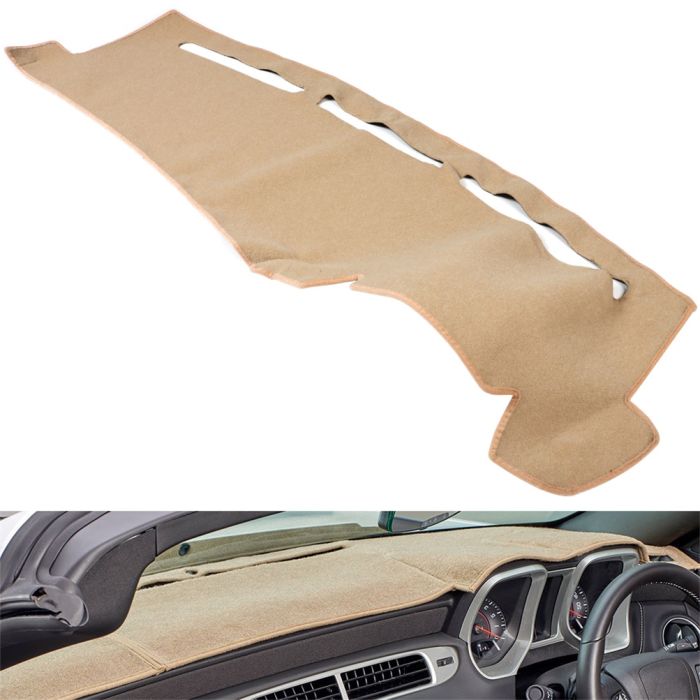 Dash Cover Mat Beige Fit for Chevy 