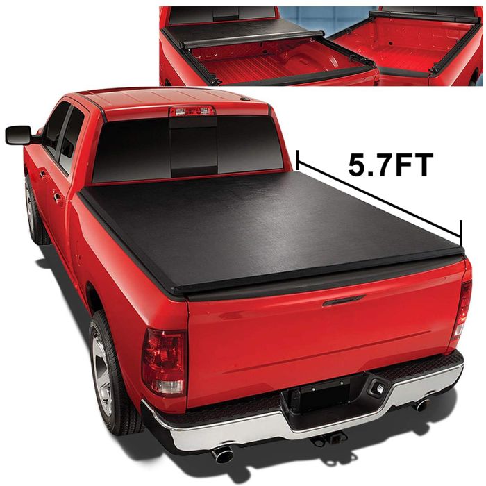 Hard Tri-Fold Truck Bed Tonneau Cover Fits 2019 Ford Ranger 5ft Bed