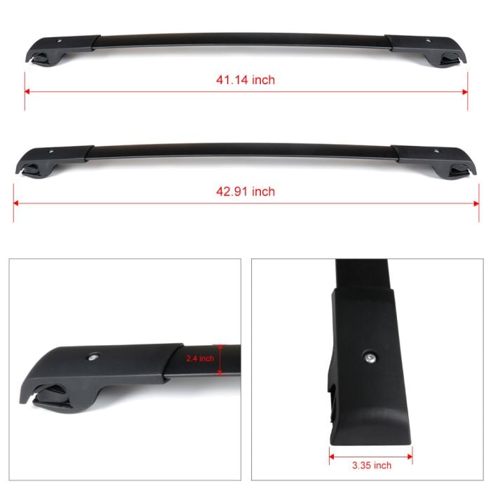 2010-2019 Toyota 4Runner Roof Rack Cross Bars OE Style Aluminum Upper Roof Rail Luggage Carrier Bar