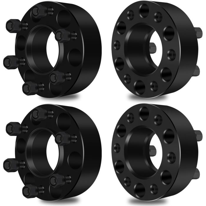 4Pcs 2 inch 6x135 6 Lug Black Hub Centric Wheel Spacers For 13-14 Ford Expedition Ford F150
