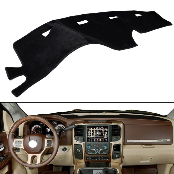 Dash Cover Mat Light Grey Fit for Dodge Ram 