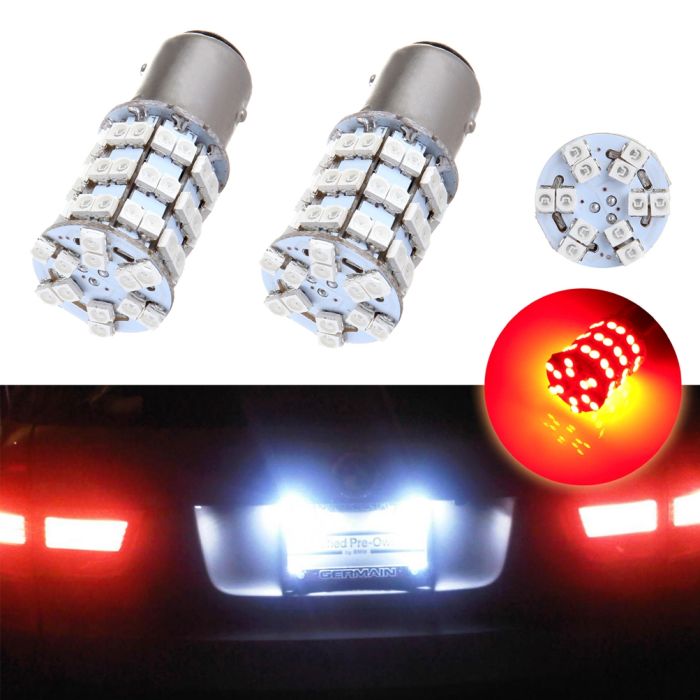2x 1157 60SMD LED Backup LED Turn Signal Reverse Brake Light Replacement