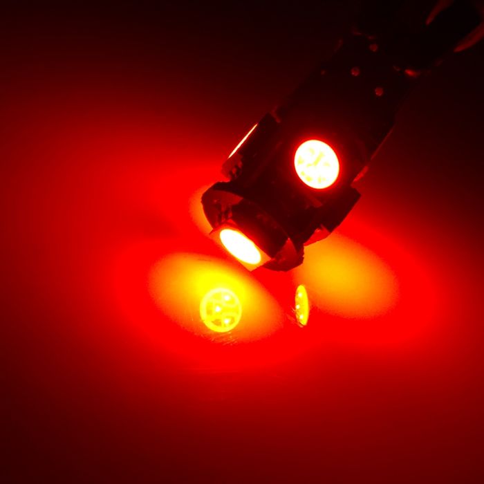 Red Error Free LED Light Bulbs Replacement() - 2 Pieces