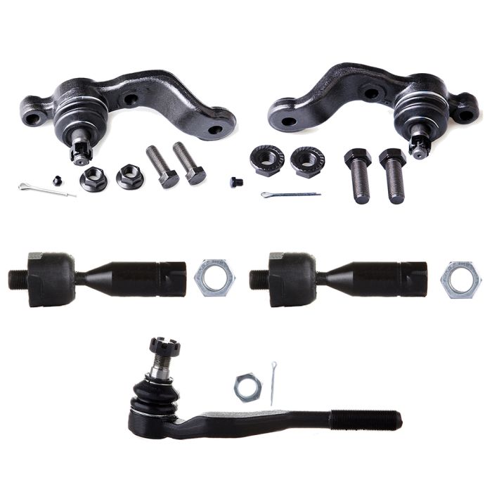 5pc Front Lower Ball Joints Tie Rods Kit For 1998-2004 Toyota Tacoma 4WD RWD