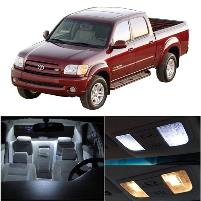 13x White Interior package Kit Car LED Bulb Light for Toyota Tundra 2007-2017 US