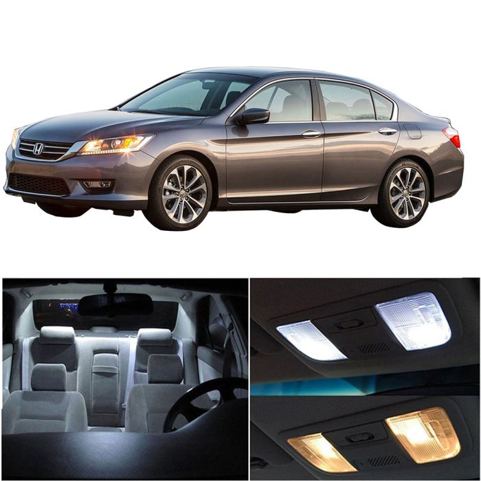 11x Car LED for Honda Accord 2013-2017 Bulb Lights Interior Package Kit White US