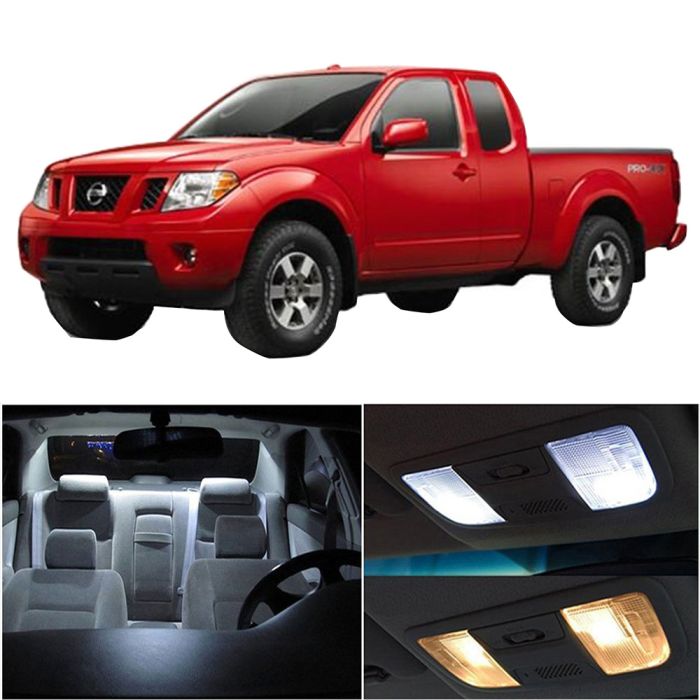 9x White Interior Package Kit for Nissan Frontier 1999-2004 Car LED Bulb Lights