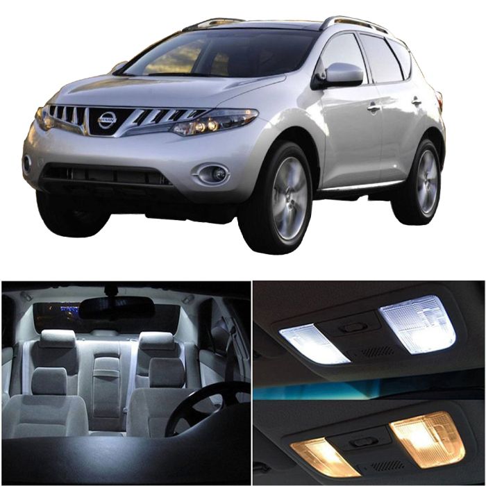 14pcs White for Nissan Murano 2009-2014 Car LED Bulb Interior Package Kit Lights