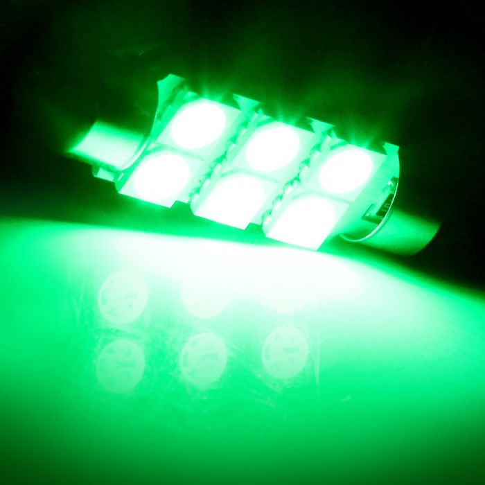 Interior LED Bulbs Package Kit for Jeep Wrangler 8 Pcs Green Lights