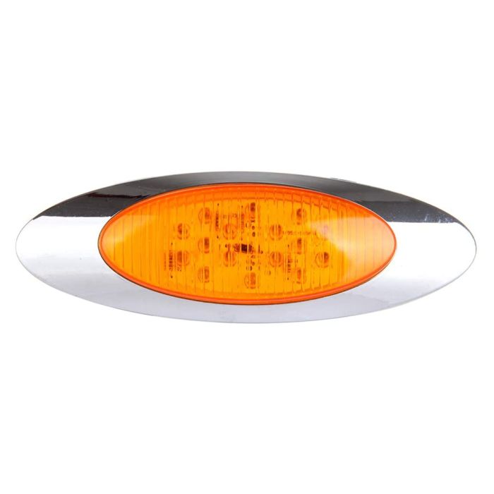 Amber LED Universal Side Marker Light Stop Turn Rear Brake Light-8PCS