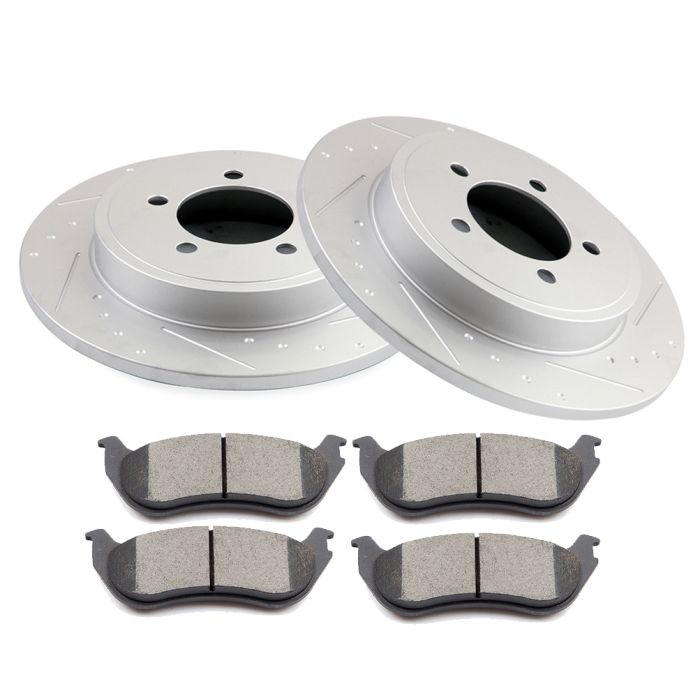 Brake Ceramic Pads & Rotors Fits 02-10 Ford Explorer 02-06 Mercury Mountaineer