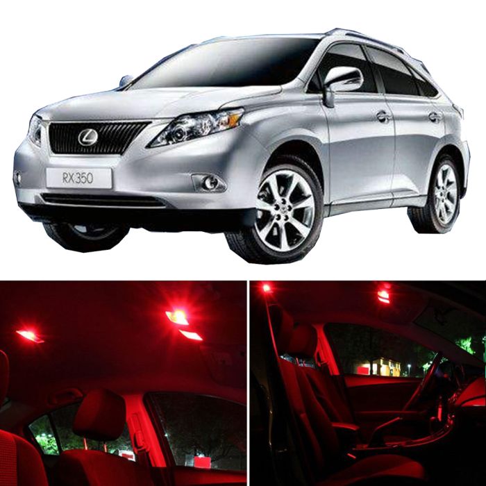 14pcs for 2010-2015 Lexus RX350 RX450h Interior package Car LED Bulb Lights Red