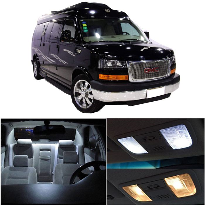 14x Car LED Bulb Light For GMC Savana 1500-4500 10- 17 Interior Package KitWhite