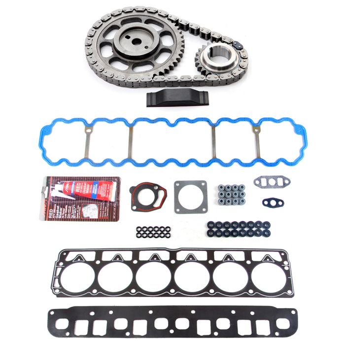 Timing Chain Kit Head Gasket Set Fits 96-98 Jeep Cherokee 97-98 Jeep Wrangler 4.0L l6 