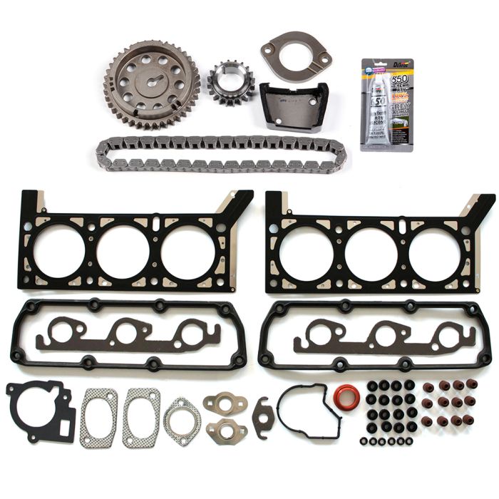 Timing Chain Kit Head Gasket Set Fits 01-04 Town Country Grand Caravan 3.3L OHV 