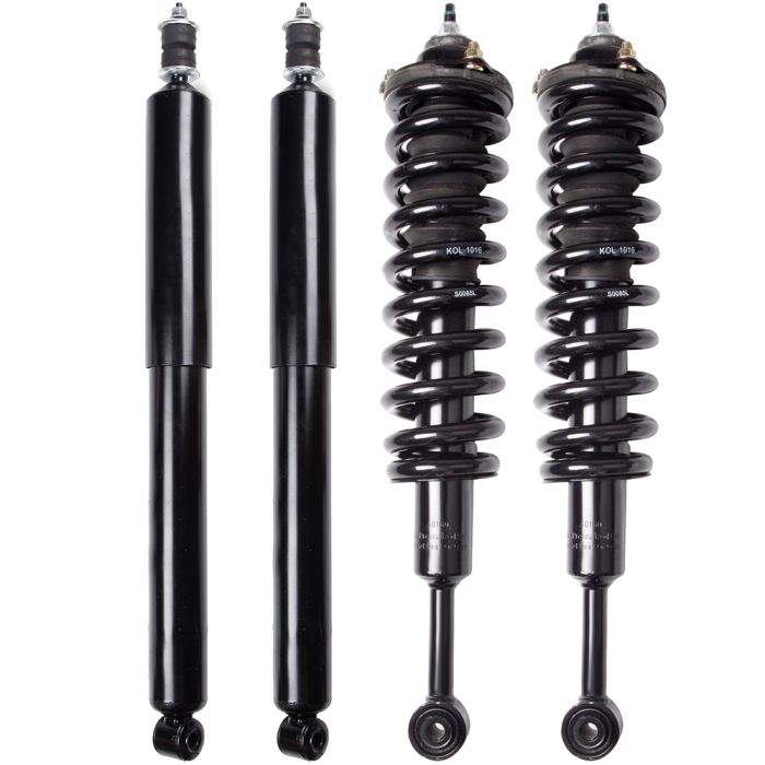 2 Front Complete Struts Springs+2 Rear Shocks Absorber For 2005-15 Toyota Tacoma