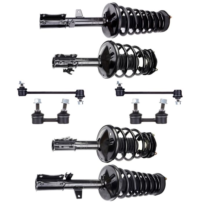 Complete Front Rear Quick Struts & Sway Bar Links for 95-96 Toyota Camry 2.2L