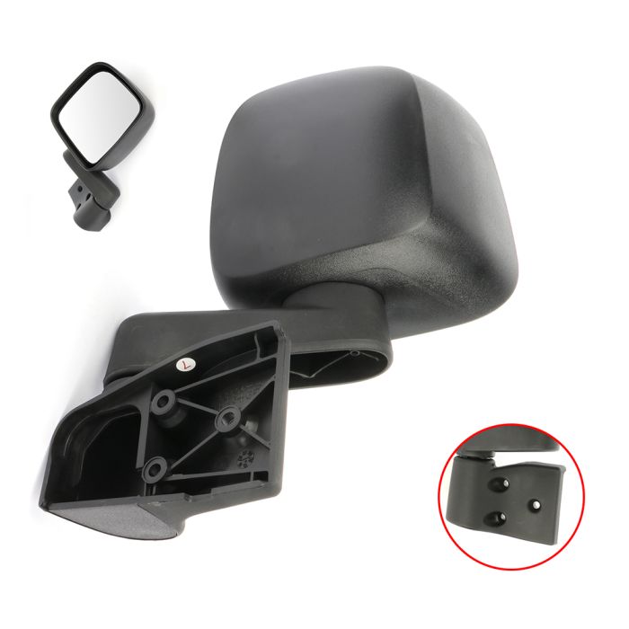 Driver Side View Mirror For 2003-2006 Jeep Wrangler TJ Manual Fold Left