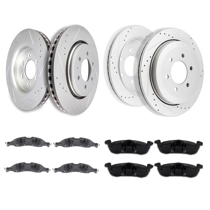 Brake Rotors And Pads Kit For 07-09 Ford Expedition Lincoln Navigator Front & Rear