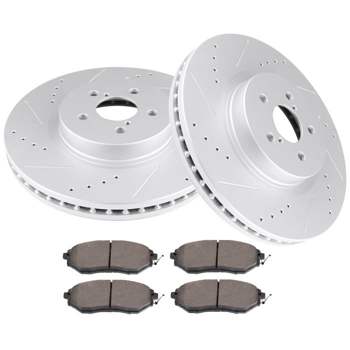 Front Brake Rotors And Pads Set For 05-14 Subaru Legacy 10-14 Outback 6 Pcs