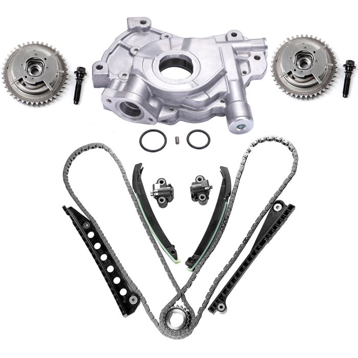 Timing Chain Kit Oil Pump Cam phaser For 04-14 Ford Expedition F-150 F-250 5.4L