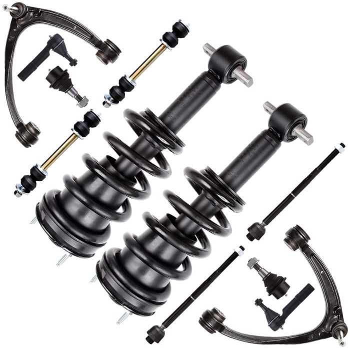 For Cadillac Chevy GMC Complete Struts & Control Arms with Ball Joints Tie Rods