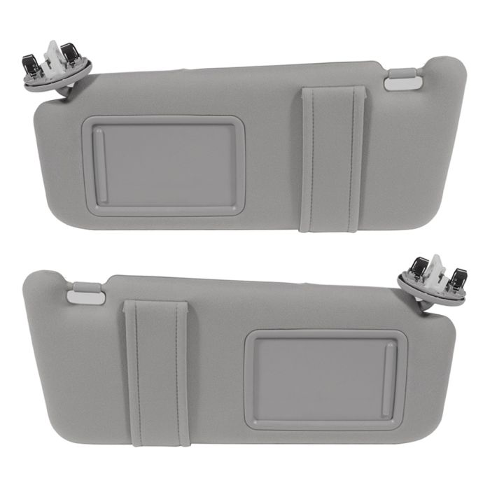 Sun Visor Gray Left & Right sides with Sunroof for Toyota (74320-06800-B0,04002-30706-B0)- 2 PCS