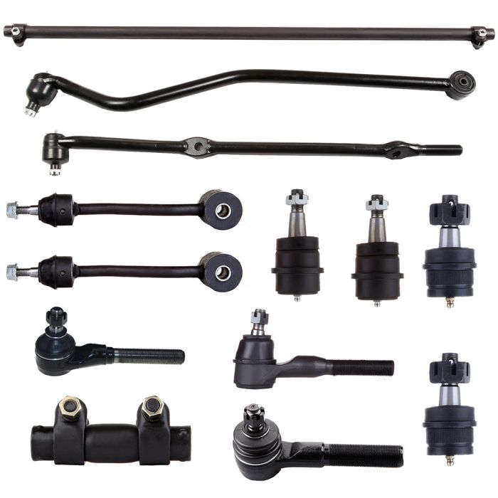 Front Upper Lower Ball Joint Tie Rod Sway Bar Kit for 1997-2006 Jeep Wrangler