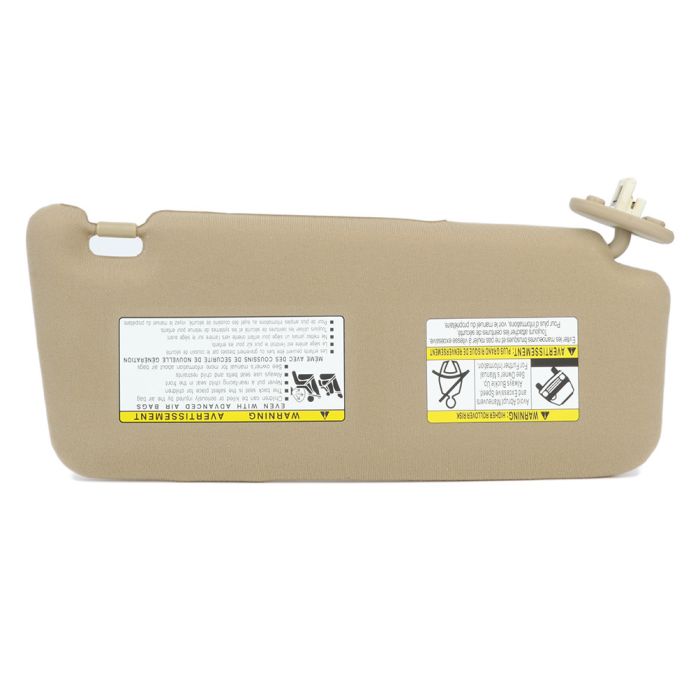 Sun Visor Beige Left Driver Side with Sunroof for Toyota (74320-0T022-A1)- 1 PC 