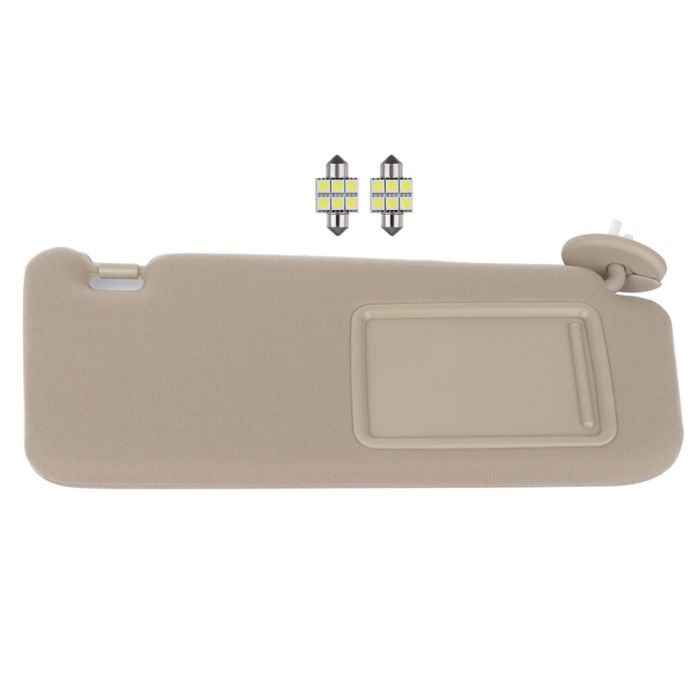 Sun Visor Beige Right Passenger Side with Sunroof for Toyota (74310-0T022-A1)- 1 PC 