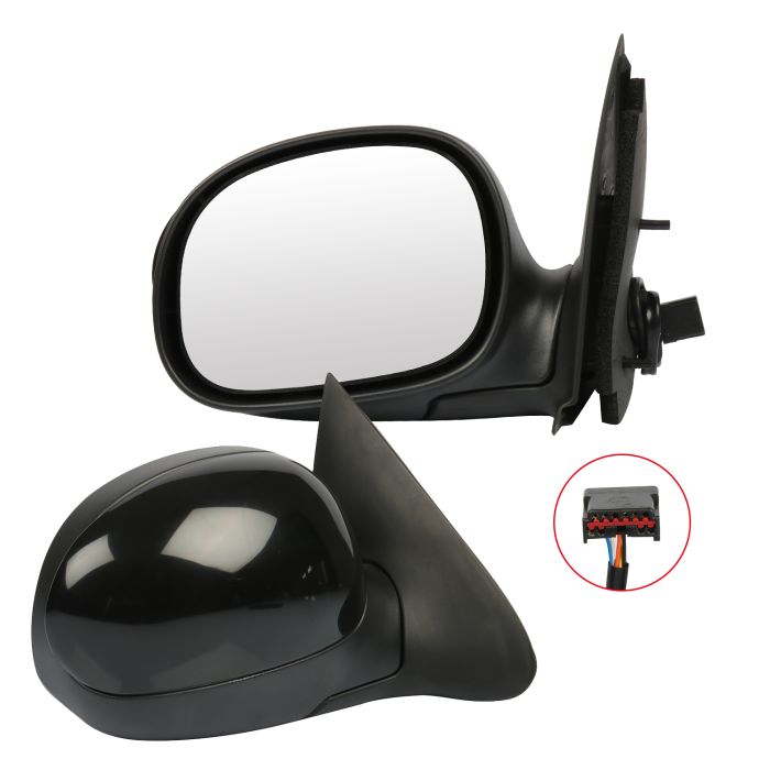 Side View Mirrors For 98-03 Ford F150 98-99 F250 Manual Fold LH & RH Pair Set