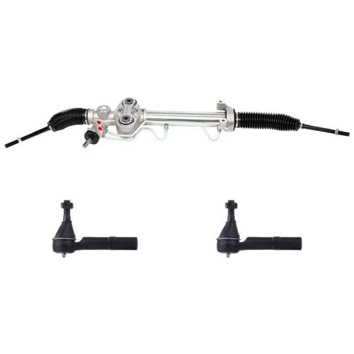 New Power Steering Rack & Pinion + 2 Outer Tie Rod For Chevy Gmc Cadillac