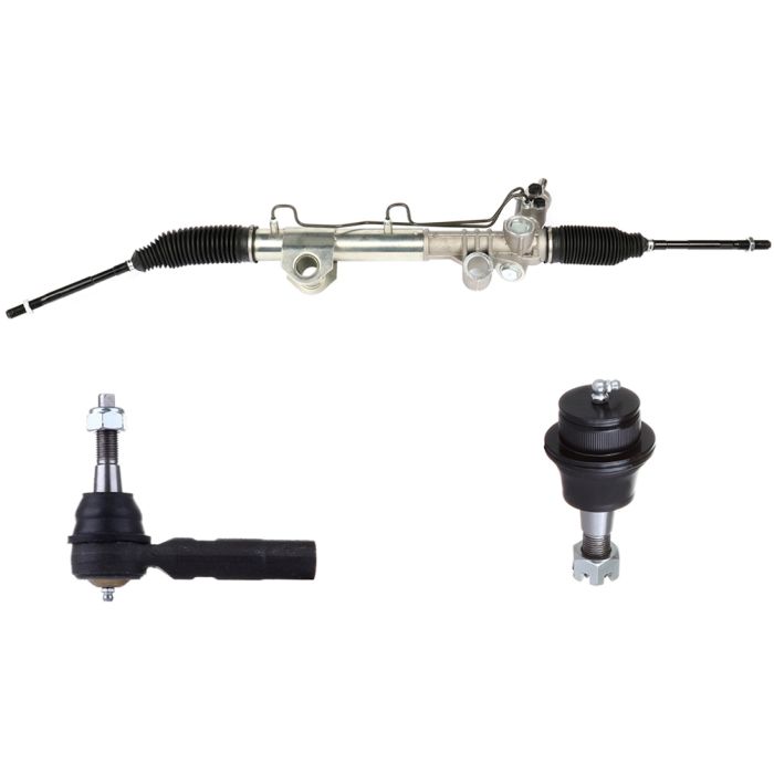 3Pc Comp Power Steering Rack And Pinion Suspension For Dodge Ram 1500 4X4