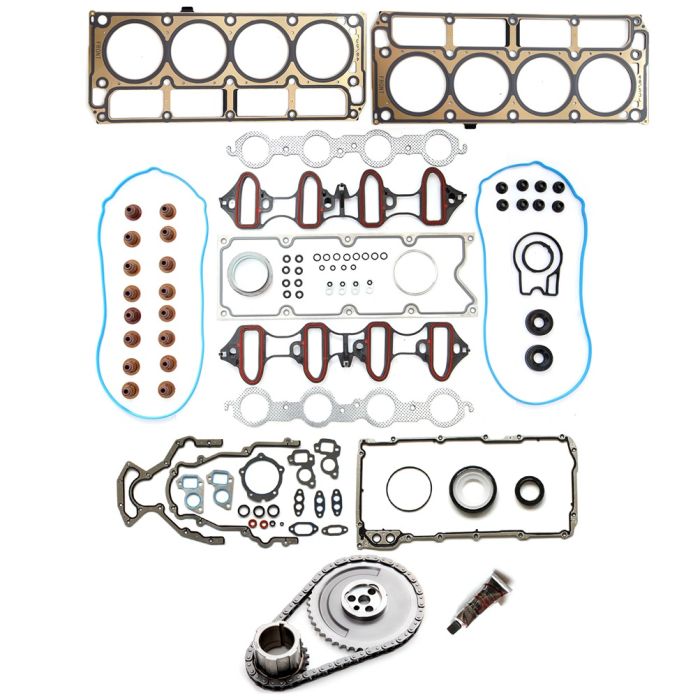 Head Gasket Set & Timing Chain Kit For 05-06 Chevrolet Tahoe 05-07 Chevrolet Silverado 1500