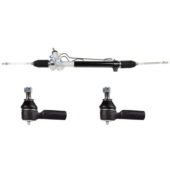 Power Steering Rack And Pinion + 2 Front Outer Tie Rod For Toyota Sienna