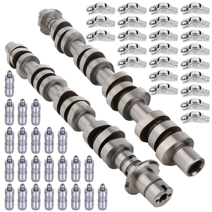 Left Right Camshaft 24 Hydraulic Lifters 24 Rocker Arms for Ford Mercury Lincoln
