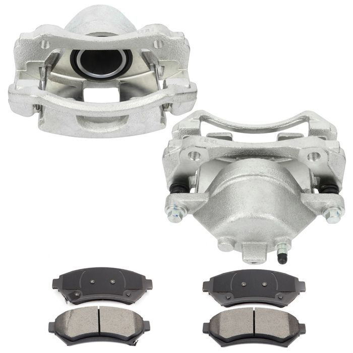 Front Brake Calipers And Ceramic Pads For Buick Century Chevrolet Impala Venture