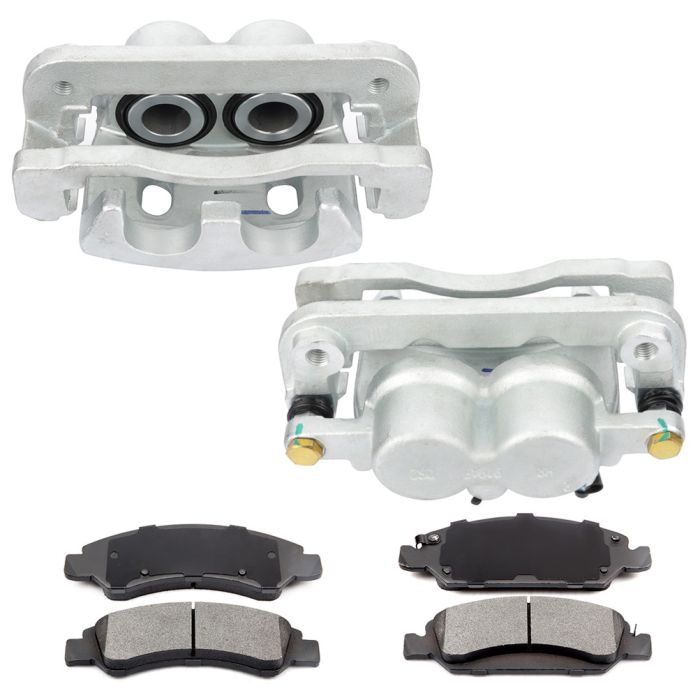 Front Brake Calipers And Ceramic Pads For Cadillac Escalade 2008 2009 2010-2016