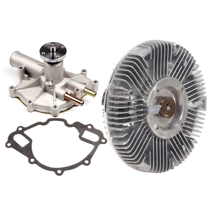 Water Pump Engine Cooling Fan Clutch Kit Fits For 90-91 Ford E-250 Econoline 91-96 Ford F-250