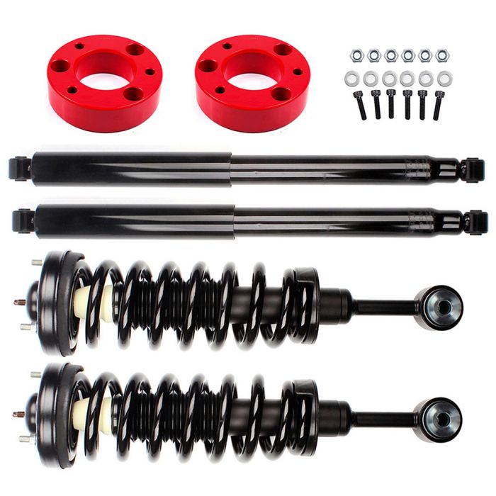 2.5 inch Front Leveling Kit & Front Struts Coil Spring & Rear Shocks For Lincoln