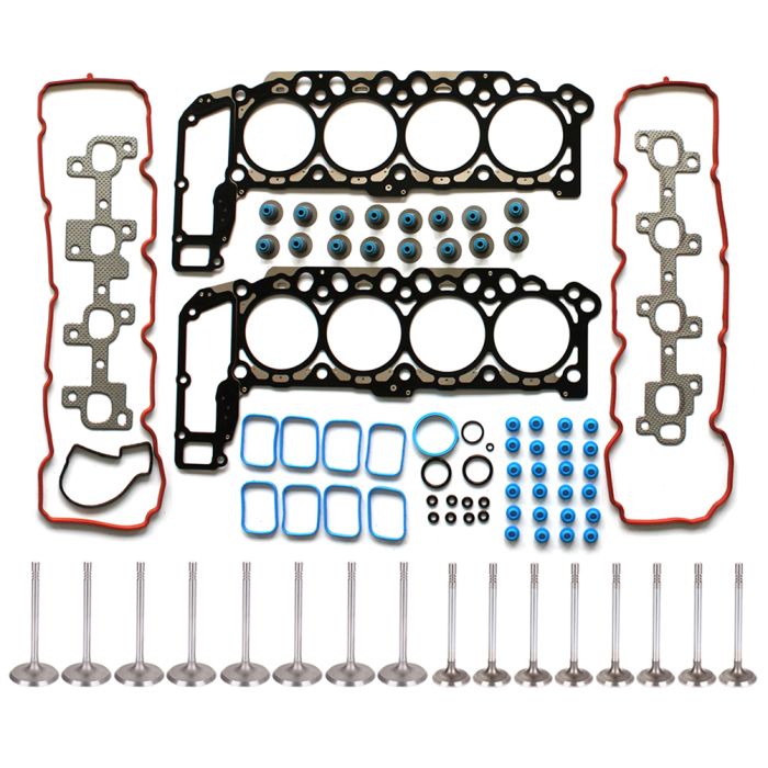 04-07 Jeep Grand Cherokee Dodge Durango Full Head Gasket Set Intake Exhaust Valves