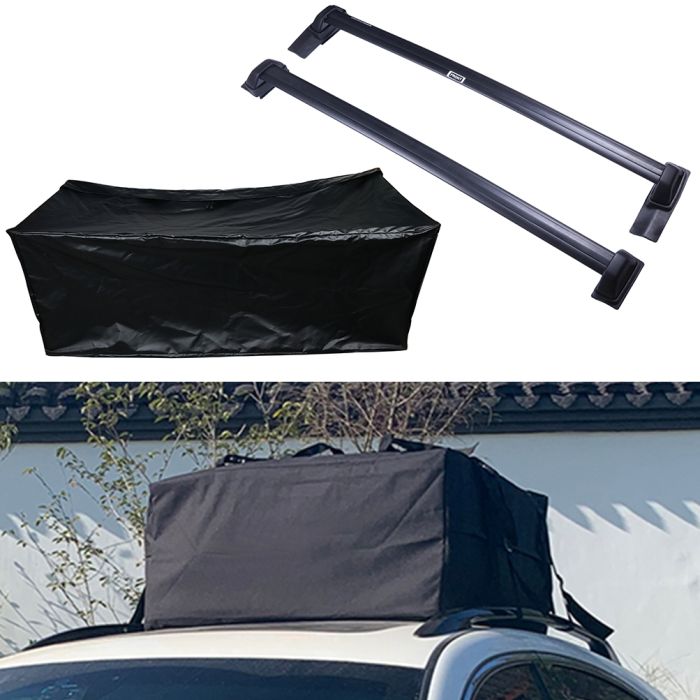 Roof Rack Crossbars W/Roof Bag For Honda - 3Pcs 