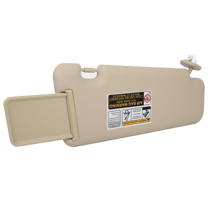 Sun Visor Beige Left & Right sides with Sunroof for Toyota (74320-48490-E0)- 2 PCS 