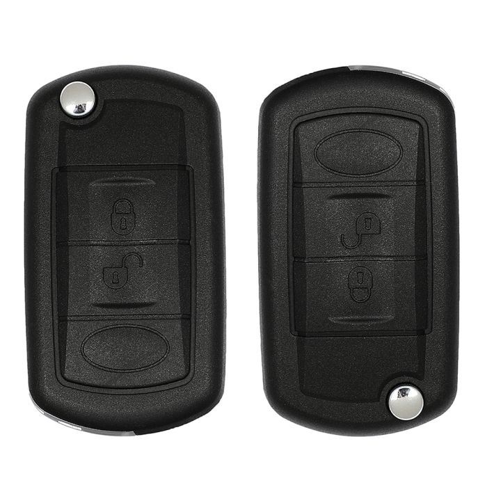 Uncut ignition Key Fob SHELL CASE replacement replacement for Land Rover for LR3 05-09 NT8-15K6014CFF 2 PCS 