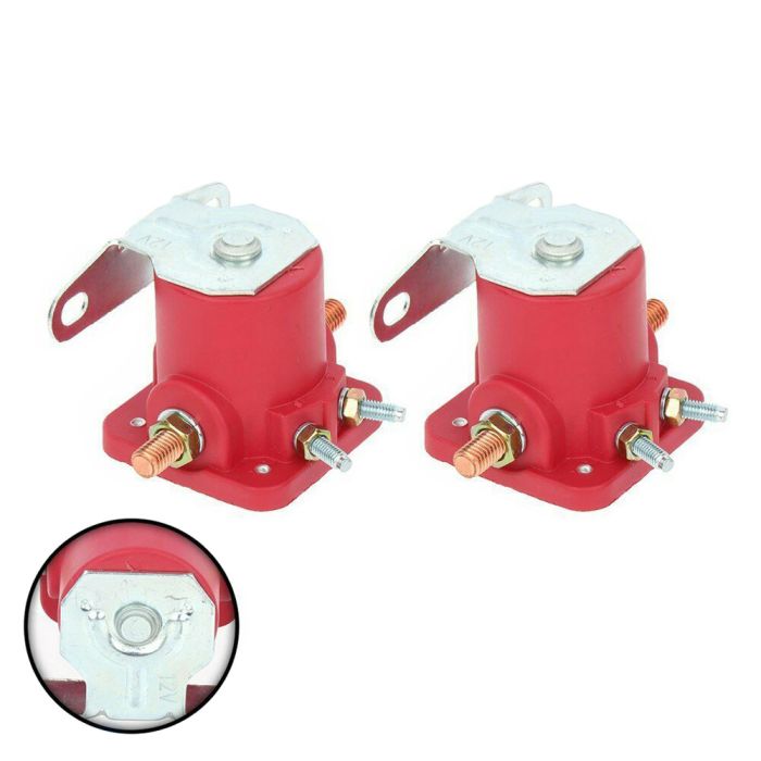 ECCPP 2X Red Solenoid Relay 12V Heavy Duty For Ford Starter Car Truck-SW3-SNl135
