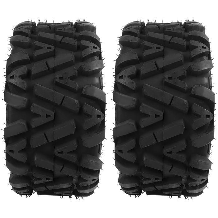 ATV Tires 25x10-12 Fit For All Terrains UTV Tires - 2 PCS 